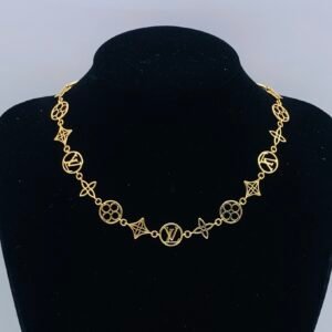 Monogram Filigree Station Necklace